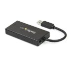StarTech.com Hub USB 3.0 (5Gbps) portable à 3 ports avec câble intégré plus Gigabit Ethernet - Aluminium