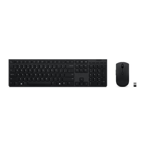 Lenovo 4X31K03968 clavier Souris incluse Bureau RF sans fil + Bluetooth Français Gris