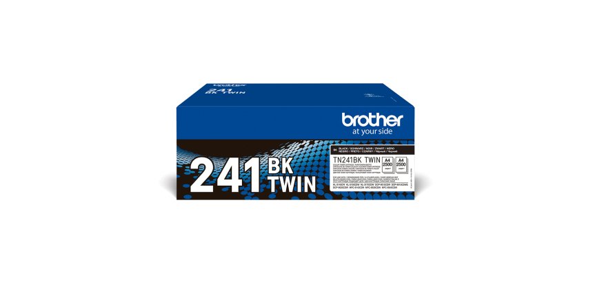 Brother TN-241BKTWIN cartucho de tóner 2 pieza(s) Original Negro