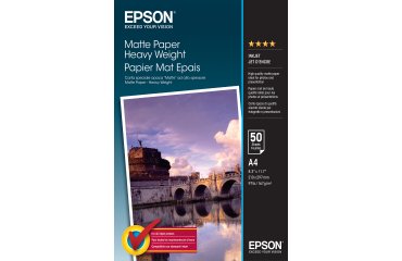 Epson Matte Paper Heavy Weight - A4 - 50 hojas