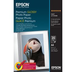 Epson Premium Glossy Photo Paper - A4 - 20 Sheets