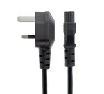 StarTech.com Cable de 1m de Alimentación para Portátiles, Enchufe BS1363 a C5, 2,5A 250V, 18AWG, Cable para Cargador, Cable Hoja de Trébol Mickey Mouse, Adaptador para Reino Unido, UL