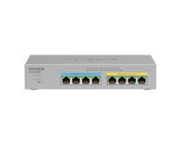 NETGEAR MS108TUP Non-géré L2 2.5G Ethernet (100/1000/2500) Connexion Ethernet, supportant l'alimentation via ce port (PoE) Gris