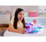 Polly Pocket Kitty Airways Playset with 2 Micro Dolls and Pet, Airplane Travel Toy with Accessories