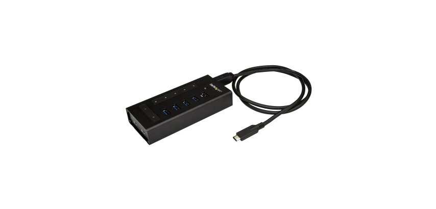 StarTech.com 7 Port USB C Hub - USB Type-C to 2x USB-C/5x USB-A - Commercial Metal USB 3.0 Hub - SuperSpeed USB 3.2 Gen 1 (5Gbps) - Self Powered - BC 1.2 Fast Charge - Mountable/Rugged