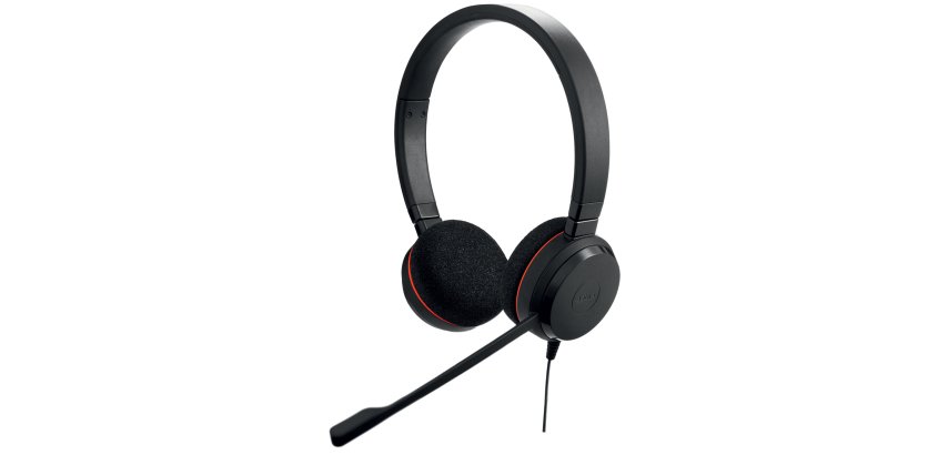 Jabra Evolve 20 MS Stereo Casque Avec fil Arceau Bureau/Centre d'appels USB Type-A Noir
