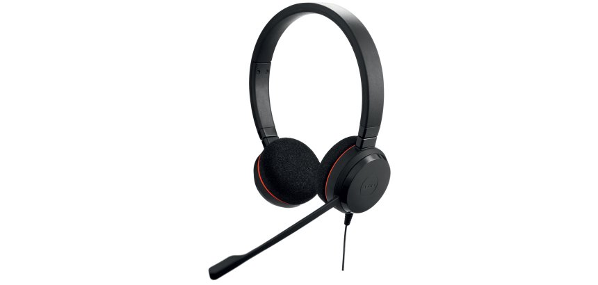 Jabra Evolve 20 MS Stereo Casque Avec fil Arceau Bureau/Centre d'appels USB Type-A Noir