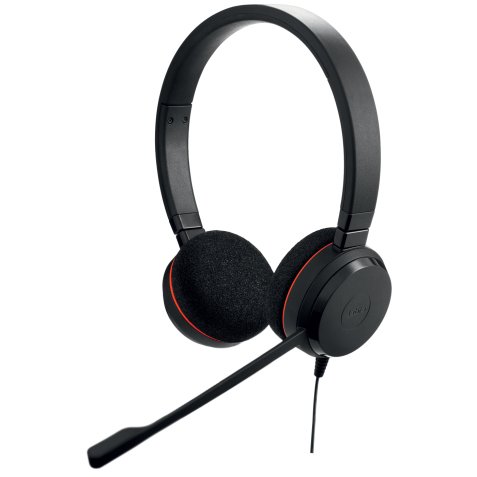 Jabra Evolve 20 MS Stereo Auriculares Alámbrico Diadema Oficina/Centro de llamadas USB tipo A Negro