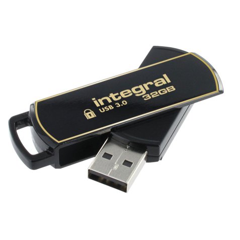 Integral INFD32GB360SEC3.0 lecteur USB flash 32 Go USB Type-A 3.2 Gen 1 (3.1 Gen 1) Noir, Or