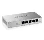 Zyxel GS1200-5HPV3 Géré L2 Gigabit Ethernet (10/100/1000) Connexion Ethernet, supportant l'alimentation via ce port (PoE) Bureau Gris
