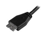 StarTech.com Câble Micro USB 3.0 slim de 3m - Cordon USB A vers Micro B - M/M - Noir