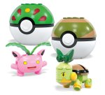 MEGA Pokémon Grass-Type Trainer Team Building Toy Kit, 4 Action Figures (118 Pieces) for Kids