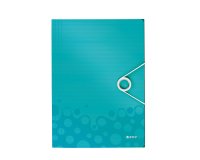 Chemise 3 rabats leitz wow polypropylène fermeture élastique coloris menthe 235x320mm