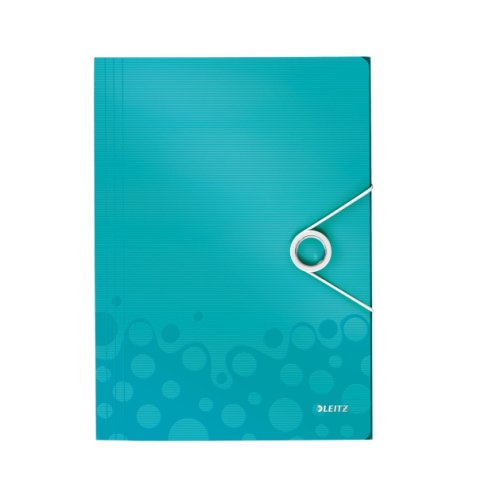 Chemise 3 rabats leitz wow polypropylène fermeture élastique coloris menthe 235x320mm