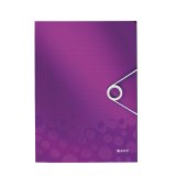 Chemise 3 rabats à élastique WOW en polypropylène. Coloris Violet