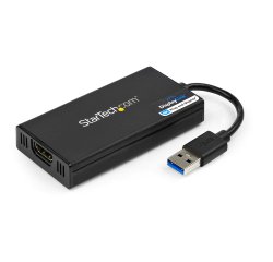 StarTech.com Adaptador Gráfico Externo USB 3.0 a HDMI - UltraHD 4K 30Hz - Certificado DisplayLink - Conversor USB-A a HDMI para Monitor - Tarjeta Gráfica Externa de Vídeo - Mac y Windows