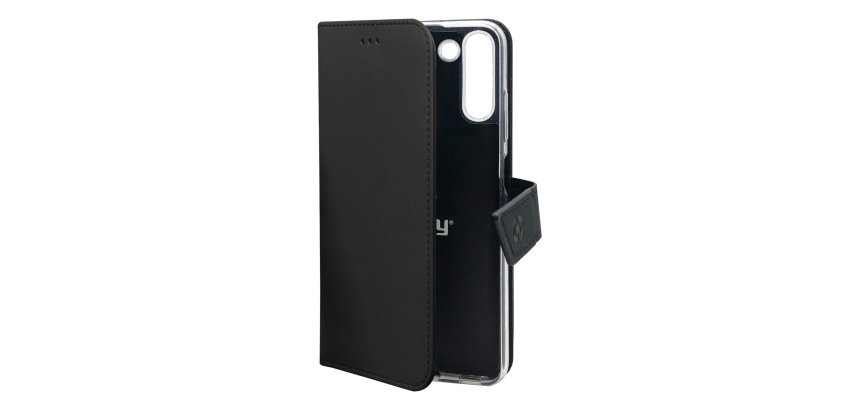 Celly Wally custodia per cellulare 16,8 cm (6.6") Custodia flip a libro Nero