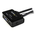 StarTech.com Switch KVM USB VGA à 2 ports - Commutateur KVM alimenté par USB avec câbles et commutateur à distance