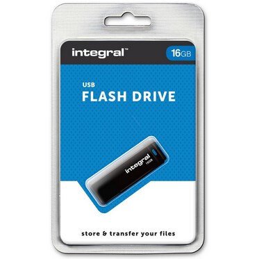 Integral Black USB 16GB lecteur USB flash 16 Go USB Type-A 2.0 Noir