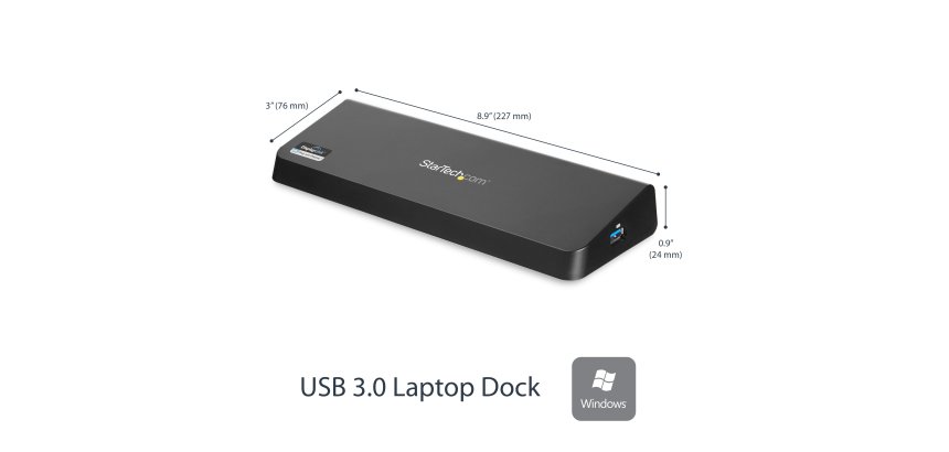 StarTech.com USB 3.0 Dockingstation für zwei Monitore mit HDMI & 4K DisplayPort - USB 3.0 auf 4x USB-A, Ethernet, HDMI und DP - USB Typ A Universal Dockingstation für Mac & Windows
