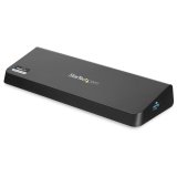 StarTech.com Station d'Accueil USB 3.0 Double Écran avec HDMI et DisplayPort 4K - USB 3.0 vers 4x USB-A, Ethernet, HDMI et DP - Station d'Accueil Universelle USB A pour PC pour Mac/Win