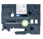 Brother TZE-RE34 label-making tape Gold on Pink