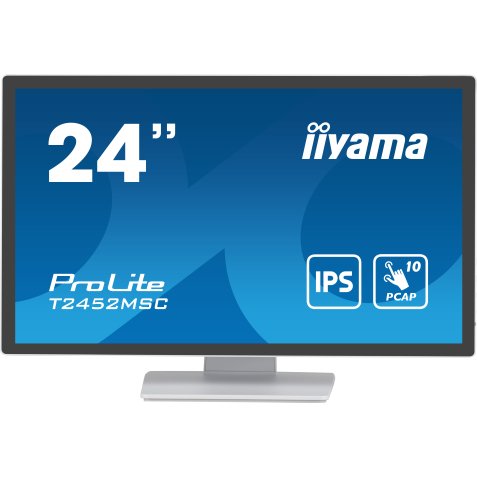 iiyama ProLite computer monitor 60,5 cm (23.8") 1920 x 1080 Pixels Full HD LCD Touchscreen Multi-gebruiker Wit