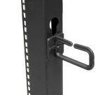 StarTech.com Rack Serveur Mobile 12U 4 Poteaux, Rack Réseau 19" 4 Poteaux avec Roulettes, Rack Roulant avec Profondeur Ajustable pour PC/AV/Données/Informatique - Roulettes, Pieds de nivellement ou Fixation au Sol