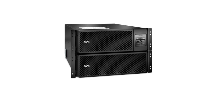 APC Smart-UPS On-Line SRT10KRMXLI - 10 kW/VA, 6x C13 + 4x C19 + sortie monophasée câblée, montable en rack, NMC intégré