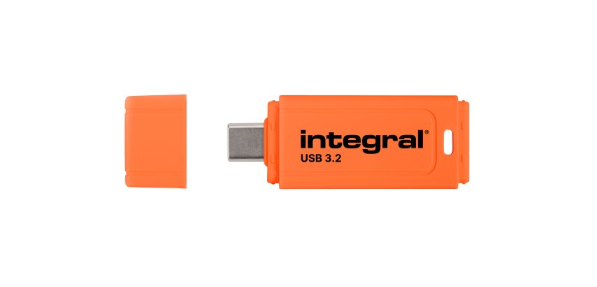 Integral Neon-C INFD128GBNEONCOR3.2 lecteur USB flash 128 Go USB Type-C 3.2 Gen 1 (3.1 Gen 1) Noir