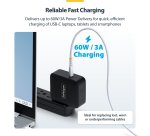 StarTech.com 15cm (6in) White USB-C Charging Cable, 60W (3A) PD, Dual-Layer Braided Nylon/TPE Jacket, Rugged USB C Charging Cord, USB 2.0 Laptop Charger Cable