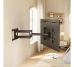 AISENS Soporte Eco Giratorio, Inclinable y Nivelable para Monitor/TV 60kg de 43"-90", Negro