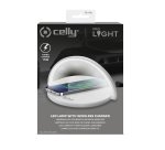 Celly WLLIGHTCIRCLEWH Caricabatterie per dispositivi mobili Fotocamera, Comandi di gaming, Cuffie, Telefono cellulare, Power bank, Smartphone, Orologio intelligente, Tablet, Orologio, Indossabili Bianco AC Carica wireless Interno