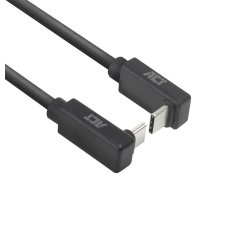 ACT Câble USB 3.0 10 Gbit/s 60 W USB Type-C (coudé vers le haut/bas) vers USB Type-C (coudé vers le haut/bas), 1 mètre