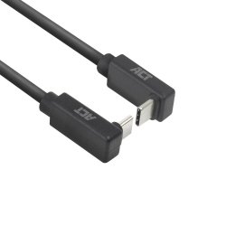 ACT Câble USB 3.0 10 Gbit/s 60 W USB Type-C (coudé vers le haut/bas) vers USB Type-C (coudé vers le haut/bas), 0,5 mètre