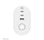 Neomounts DS22-840WH6 Multiprise de bureau avec pince et ports USB-C et USB-A - charge rapide