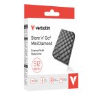 Verbatim Store 'n' Go Mini Diamond USB-C 512GB Zwart