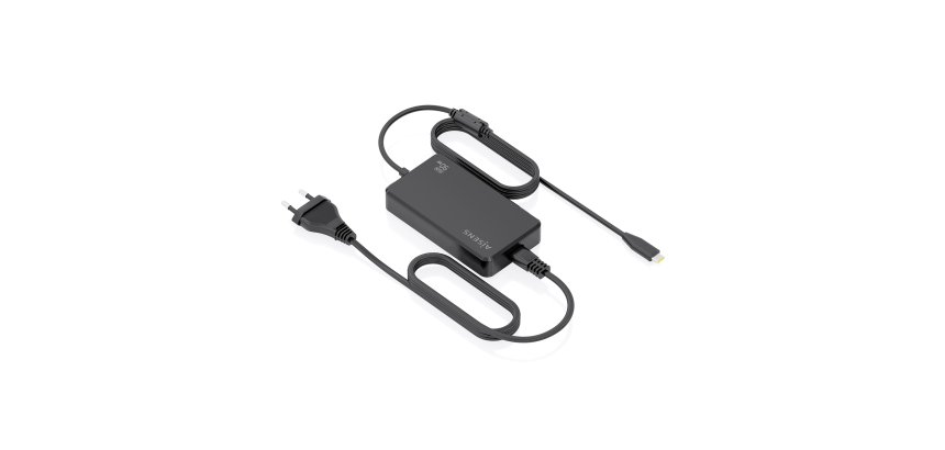 AISENS Cargador De Sobremesa GaN 90W PD3.0 1xUSB-C 1.8m, Negro