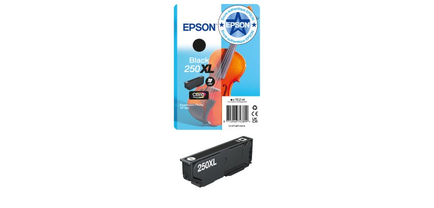 Epson Cartouche d’encre noire Claria Photo HD 250XL Violon