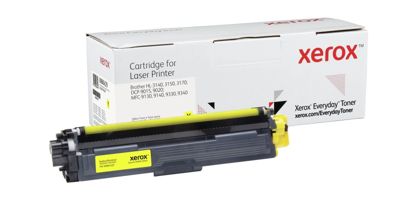 El tóner EverydayTM Amarillo de Xerox es compatible con Brother TN225Y/ TN245Y, Capacidad alta
