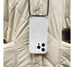 OtterBox React Series Necklace MagSafe pour iPhone 15 Pro, Stardust (Clear Glitter)