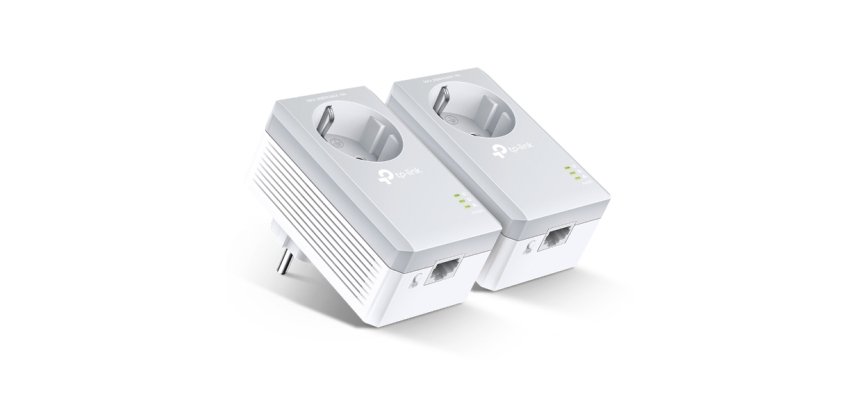 TP-Link TL-PA4010PKIT AV500+ Powerline Kit with AC Pass Through - kit d'adaptation pour courant porteur - Branchement mural