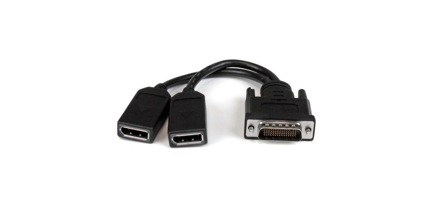 StarTech.com Câble adaptateur DMS-59 (LFH) vers 2x DisplayPort de 20cm - Câble en Y DMS 59 (M) vers double DP (F)