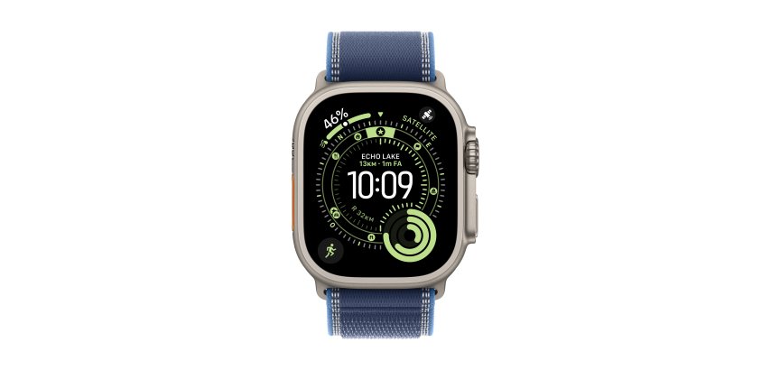 Apple MFT64ZM/A smart wearable accessory Band Blue Titanium, Polyester, Spandex, Nylon