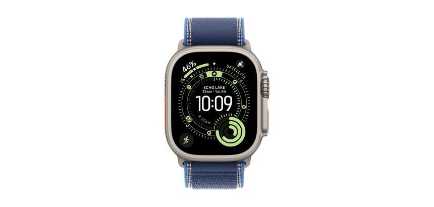 Apple MG9R4ZM/A accessoire intelligent à porter sur soi Bande Bleu Titane, Polyester, Spandex, Nylon