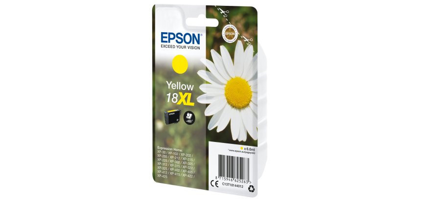 Epson 18XL - XL - Gelb - original - Tintenpatrone