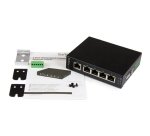 StarTech.com Switch Gigabit Ethernet industriel non géré à 5 ports - Commutateur GbE à montage mural / sur rail DIN