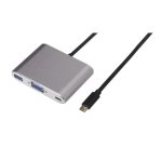 Nilox USB Type-C - VGA/USB Type-C/USB 3.0 M/F USB graphics adapter Silver