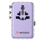 Verbatim 30193 oplader voor mobiele apparatuur Universeel Paars AC Snel opladen Binnen