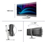 Philips Serie 5000 34B2U5900C/00 Monitor PC 86,4 cm (34") 5120 x 2160 Pixel WUHD LCD Grigio